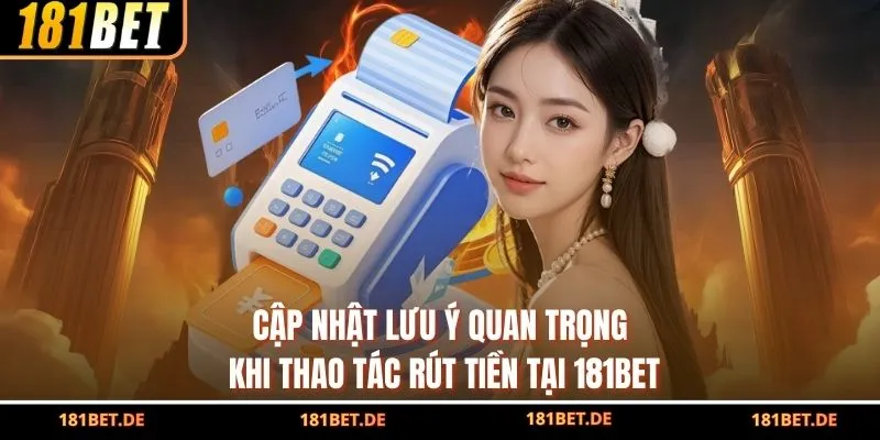 Cập nhật lưu ý quan trọng khi thao tác rút tiền tại 181bet